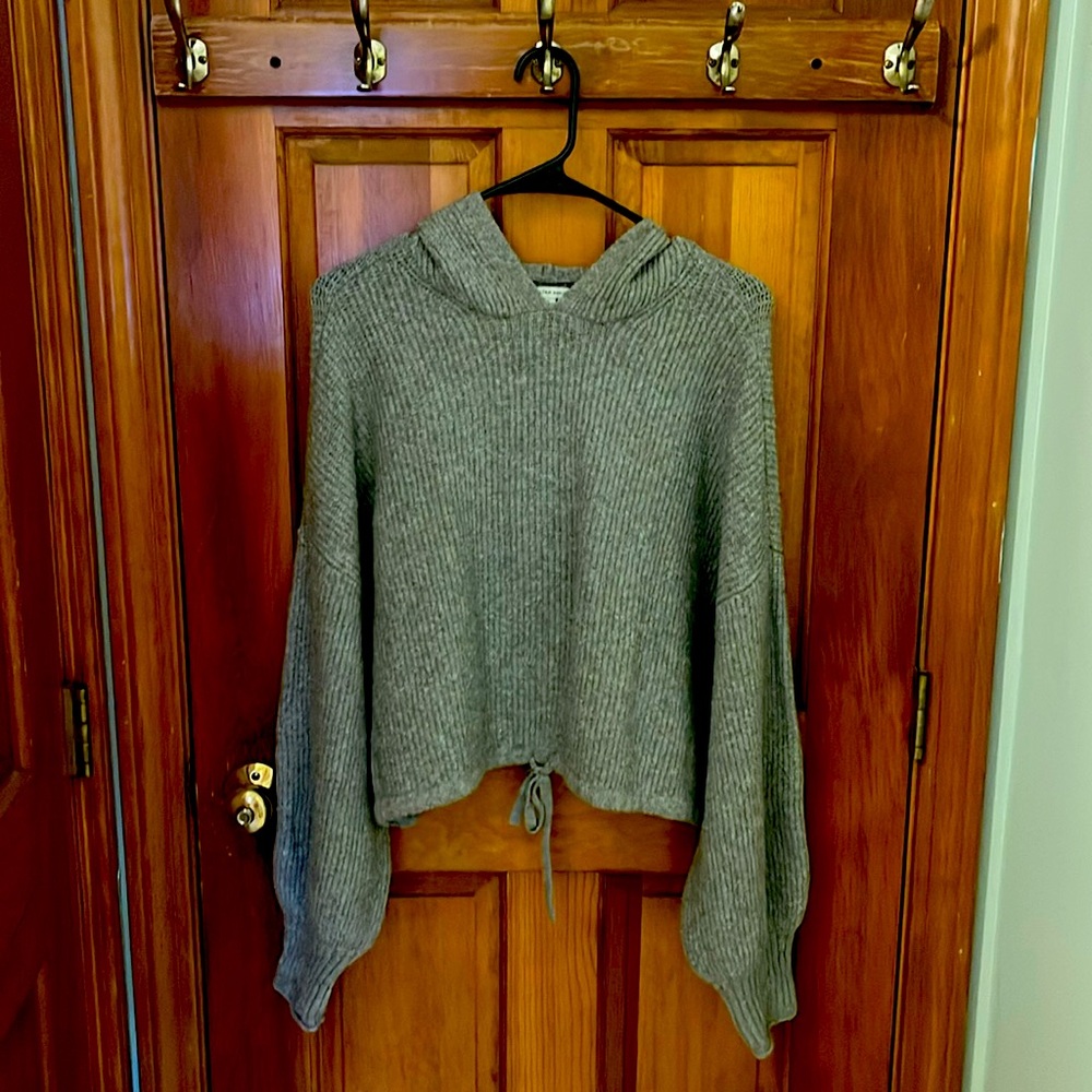 American Eagle Cropped Knit Sweater Size Large
